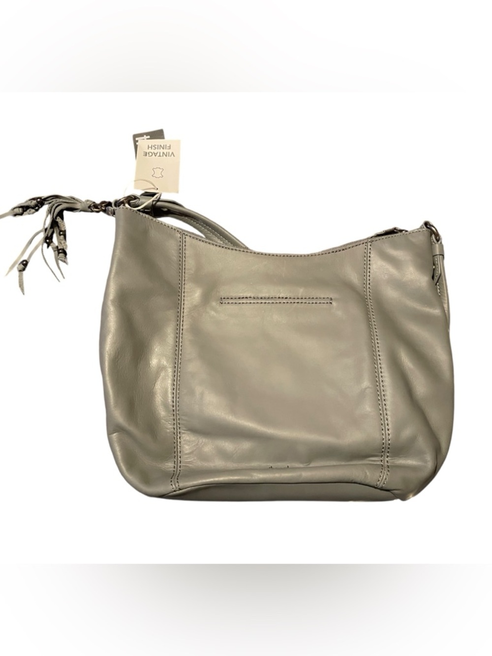 Nine West Gray Leather Shoulder Bag New with Tags
